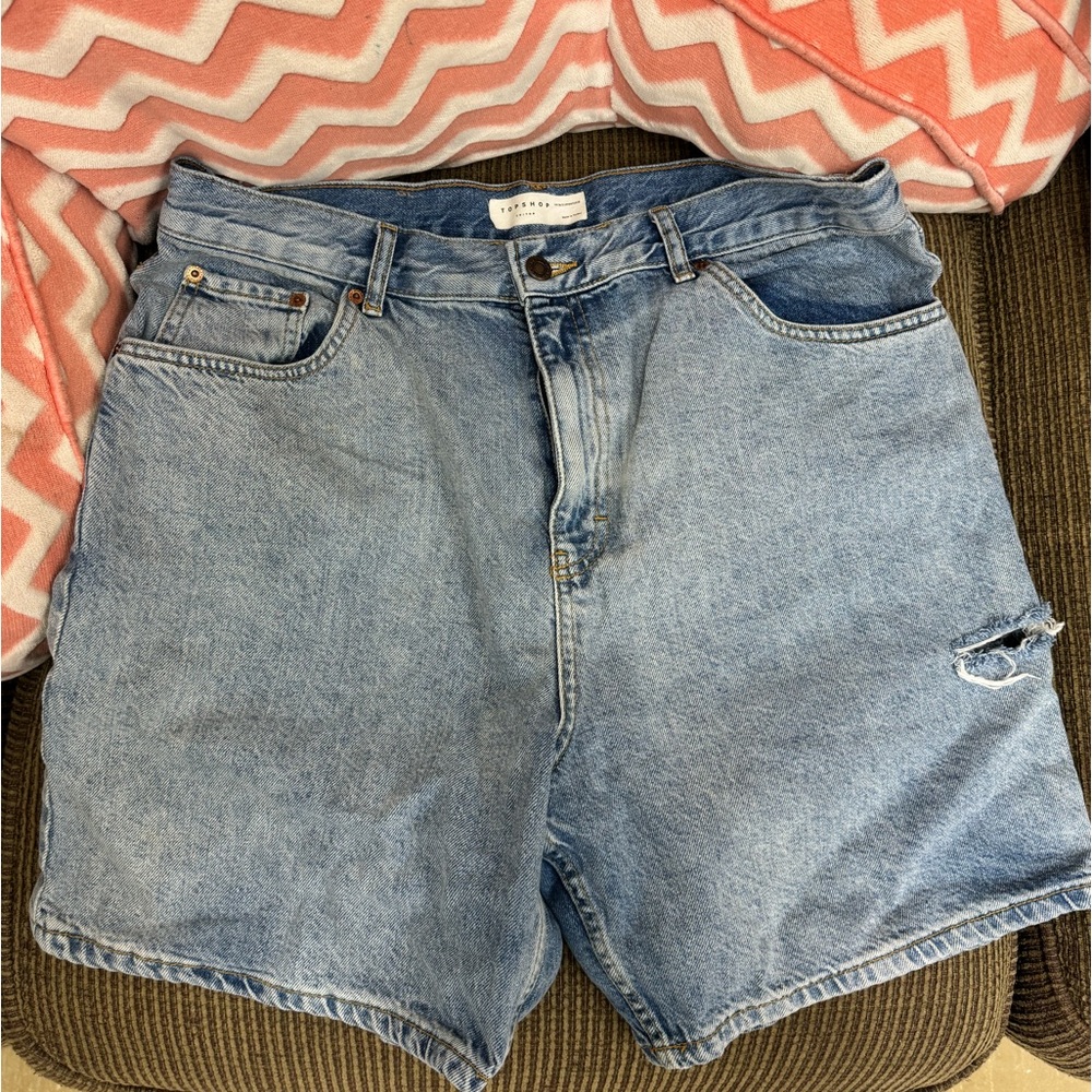 Top shop shorts boyfriend fit wide leg size 12